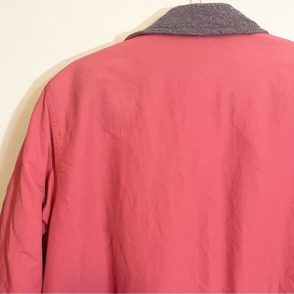 L.L.Bean Womens Collared Long Sleeve Full Zip Fleece Lining Jacket Red Medium - Picture 9 of 16